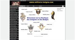 Desktop Screenshot of militaire-insigne.com